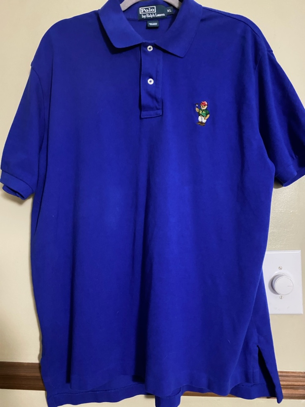 Polo by Ralph Lauren Men's Polo Shirt in Deep Blue  Bear Limited Edition RL13